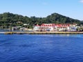 The bueaty of the Gulf of Mexico harbor mountains clear water