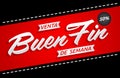 Buen Fin de semana Venta, Good Weekend Sale spanish text, promotional banner