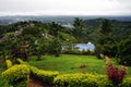 Misty landscape in Buenavista, Quindio Royalty Free Stock Photo