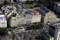 Buenos Aires Argentina aerial view of 9 de Julio avenue teatro colon