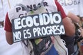 Earth Day protest in Argentina; environmental activism, climate crisis