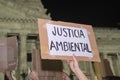 Earth Day demonstration in Buenos Aires, Argentina; environmental justice