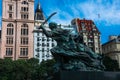 Juana Azurduy Monument at Post Square Royalty Free Stock Photo