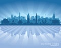 Buenos Aires Argentina city skyline vector silhouette