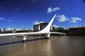 Buenos Aires Argentina Colgate Bridge Puerto Madero skyscrapers and city offices Royalty Free Stock Photo