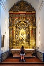 Buenos Aires, Argentina - Dec 14, 2023: Interior of the basilica Nuestra Senora del Pilar, Our Lady of Pilar Basilica