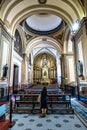 Buenos Aires, Argentina - Dec 13, 2023: Interior of Catedral Metropolitana of Buenos Aires, Argentina