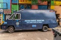 Reinforced van of Federal Police in La Boca, Buenos Aires, Argentina