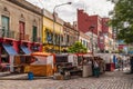 Street market in La Boca, Buenos Aires, Argentina