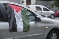 Argentina, caravan protest in solidarity with Palestine, against Israel attack Royalty Free Stock Photo