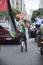 Argentina, demonstration in solidarity with Palestine, against Israel attack Royalty Free Stock Photo