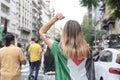 Argentina, demonstration in solidarity with Palestine, against Israel attack Royalty Free Stock Photo