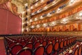 Buenos Aires, Argentina - February 1, 2018: Insides of the Teatro Colon theater Royalty Free Stock Photo