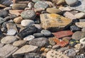 Stones and pebbles with dead Covid 19 relatives in Buenos Aires