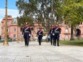 Buenos Aires, Argentina, February 24th 2023, Changing guards at Plaza di Mayo, Casa Rosada