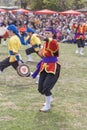 Buenos Aires, Argentina - February 3th, 2024: Young Japanese woman dancing.