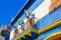 BUENOS AIRES, ARGENTINA - JANUARY 30, 2018: Caminito is a colorful area in La Boca neighborhoods in Buenos Aires. With Royalty Free Stock Photo