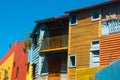 BUENOS AIRES, ARGENTINA - JANUARY 30, 2018: Caminito is a colorful area in La Boca neighborhoods in Buenos Aires. With Royalty Free Stock Photo