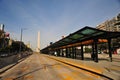 Buenos Aires, Argentina Newly built bus rapid transit line (BRT) called Metrobus del Bajo in the neighborhood of