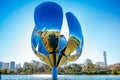 Buenos Aires, Argentina - Located in Plaza de las Naciones Unidas, Floralis Generica is a stainless steel and aluminium sculpture