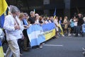 March for peace in Ukraine, demanding a stop to the Russian war, in Argentina