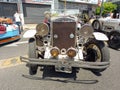 vintage sporty Graham Paige roadster 1928. Front view. Expo Warnes 2021 classic car show.