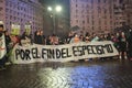 World Vegan Day in Buenos Aires, Argentina. Banner: For the end of speciesism