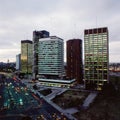 Buenos Aires, Argentina November view of Sheraton and catalinas madero port Argentina in Retiro Royalty Free Stock Photo