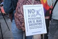 Rally against seismic exploration for offshore oil exploitation in Argentina