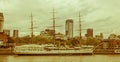Frigate President Sarmiento. Buenos Aires port. Argentina Royalty Free Stock Photo