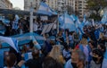 People protesting against the quarantine and the government's politics in Argentina