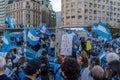 People protesting against the quarantine and the government's politics in Argentina