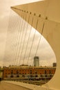 Detail of the bridge of the woman. in Buenos Aires, Argentina Royalty Free Stock Photo