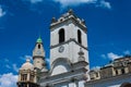 The Buenos Aires Cabildo and the Palace of the Buenos Aires City Legislature Clock Tower Royalty Free Stock Photo