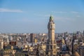 Buenos Aires City Legislature Tower and downtown aerial view - Buenos Aires, Argentina