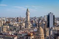 Buenos Aires City Legislature Tower and downtown aerial view - Buenos Aires, Argentina Royalty Free Stock Photo