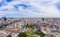 Buenos Aires City on Sunny Day. Aerial View. Argentina