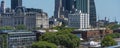 Buenos Aires cityscape from Puerto Madero with the buildings Royalty Free Stock Photo