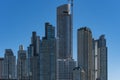 Buenos Aires cityscape from Puerto Madero with the buildings Royalty Free Stock Photo