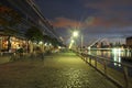 Buenos Aires Puerto Madero at night modern buildings and offices Argentina Royalty Free Stock Photo