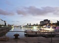 Buenos Aires Puerto Madero at night modern buildings and offices Argentina Royalty Free Stock Photo