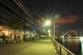 Buenos Aires Puerto Madero at night modern buildings and offices Argentina Royalty Free Stock Photo