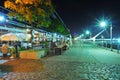 Buenos Aires Puerto Madero at night modern buildings and restaurant offices Argentina Royalty Free Stock Photo