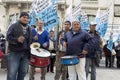 Buenos Aires State/Argentina 06/24/2014.Strike protest of maritime and naval port workers of the Republic of Argentina. Strike pro