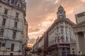 Buenos Aires sunset Royalty Free Stock Photo