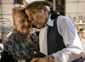 Buenos Aires Tango Dancers - Pochi and Osvaldo Royalty Free Stock Photo