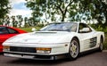 White Ferrari Testarossa