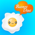 Buenos Dias- Good morning spanish text Royalty Free Stock Photo