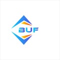 BUF abstract technology logo design on white background. BUF creative initials Royalty Free Stock Photo