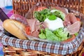 Bufala mozzarella salad Royalty Free Stock Photo